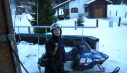 The first start of my snowmobile after last year